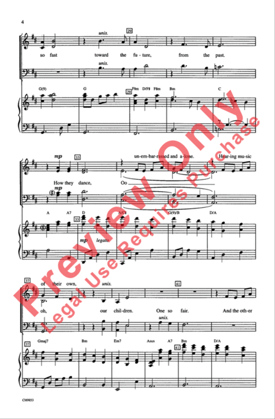 Our Children (from Ragtime The Musical) 4-Part scores gallery preview page 4