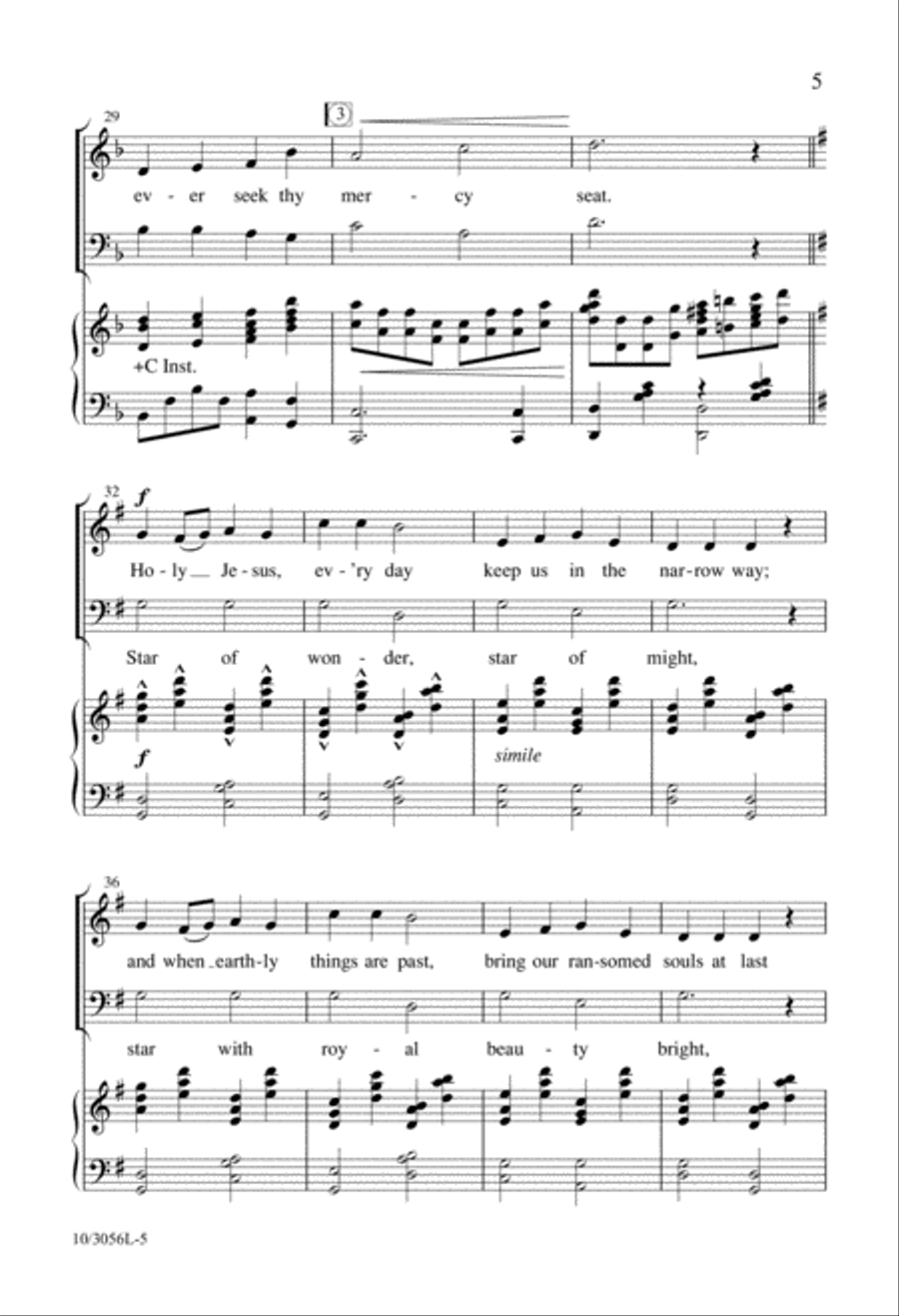 Songs of the Star 3-Part scores gallery preview page 5