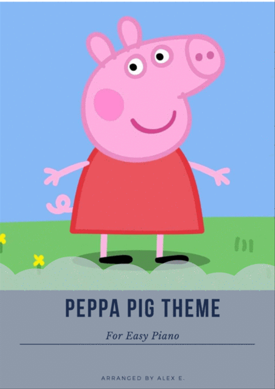 Peppa Pig by Julian Nott Easy Piano Digital Sheet Music