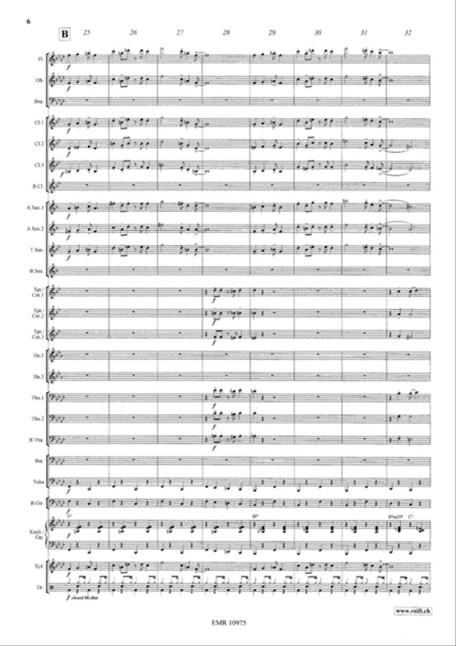 Sweet Georgia Brown Concert Band scores gallery preview page 7