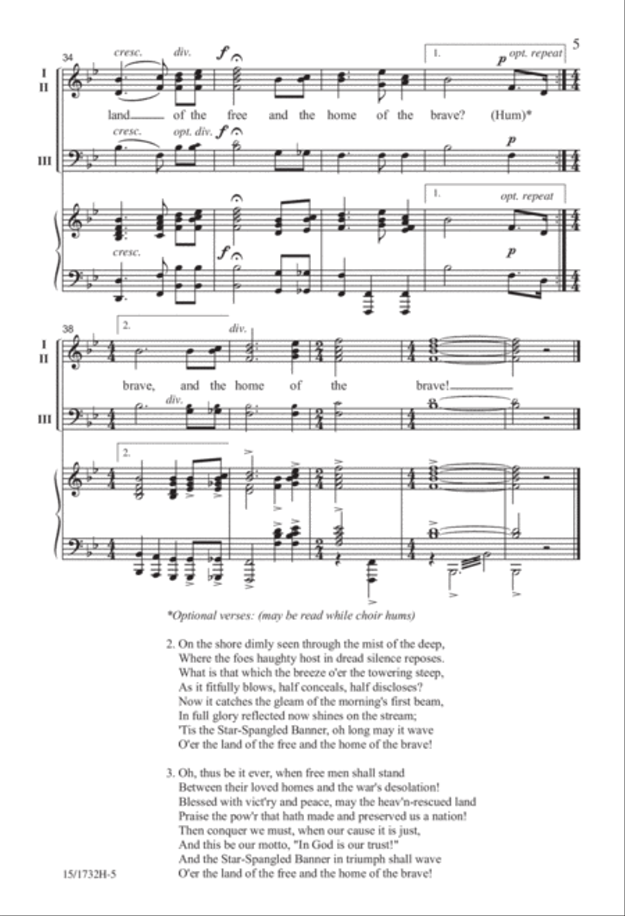 Here's to America - Set 1 3-Part scores gallery preview page 5