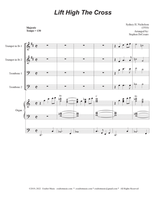 Lift High The Cross (Brass Quartet and Organ - Alternate Version)