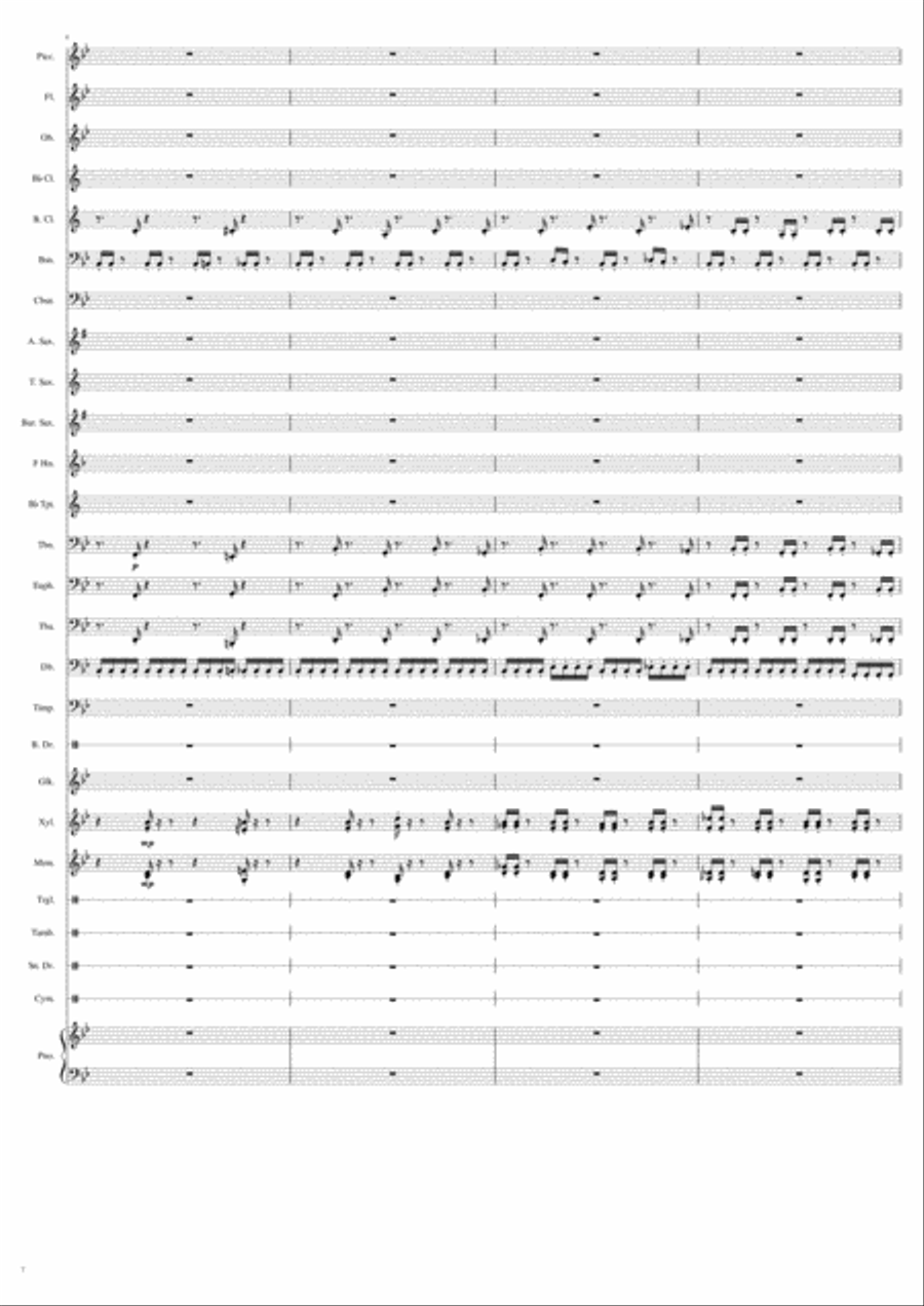 Blast Off for Earth Concert Band scores gallery preview page 2