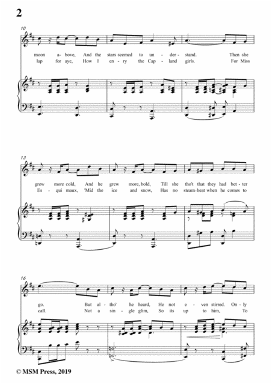 Karl Hoschna-Cuddle Up A Little Closer,Lovey Mine,in D Major,for Voice&Pno Voice scores gallery preview page 4
