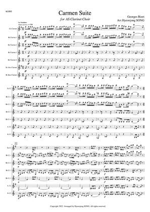 Carmen Suite for AS Clarinet Choir
