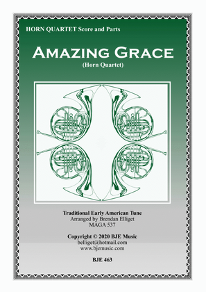 Book cover for Amazing Grace - Horn Quartet Score and Parts PDF