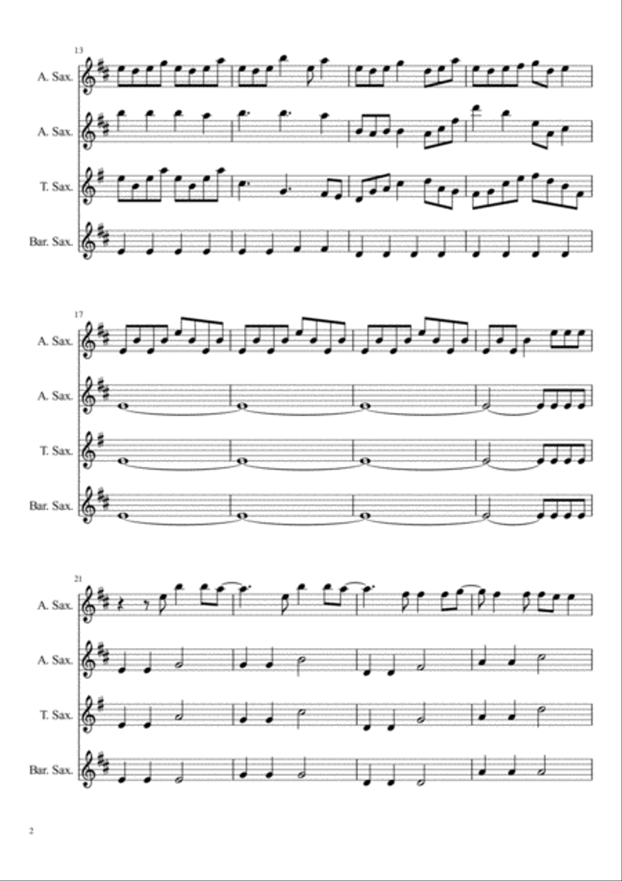 Radioactive Woodwind Quartet scores gallery preview page 2