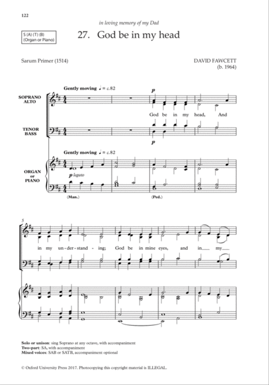 The Oxford Book of Easy Flexible Anthems Choir scores gallery preview page 18