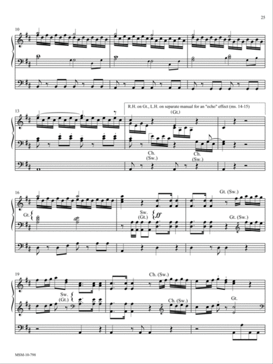 Choral Classics Arranged for Organ Organ Solo scores gallery preview page 10
