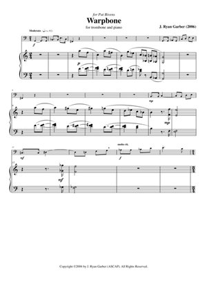 Warpbone (for trombone and piano)