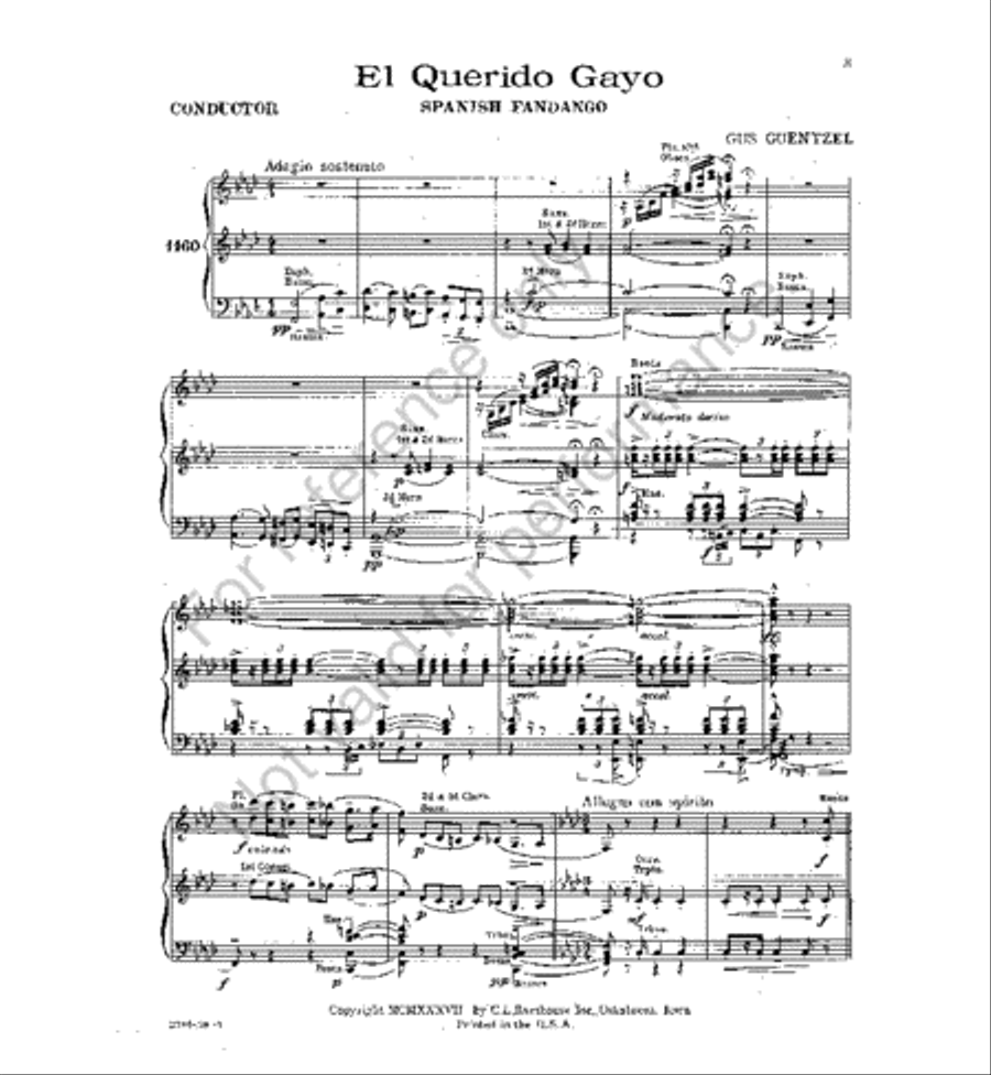 El Querido Gayo El Querido Gayo Concert Band scores gallery preview page 2