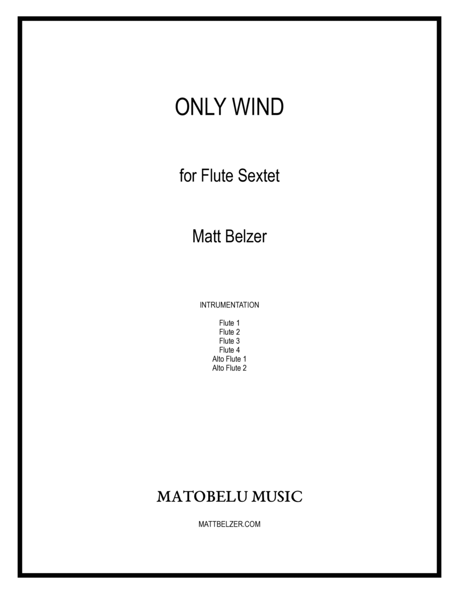 Only Wind for flute sextet