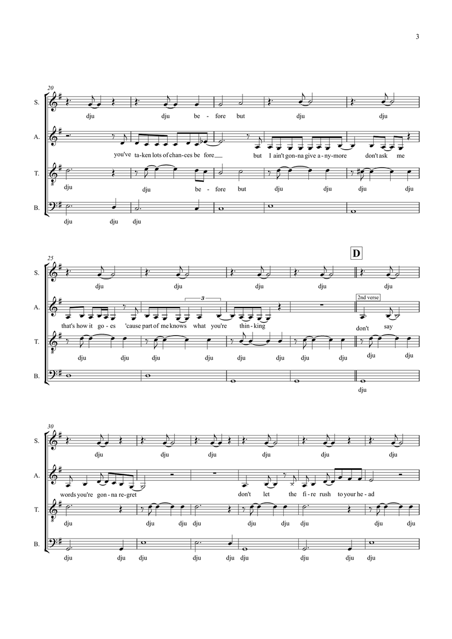 Eye In The Sky Eye In The Sky 4-Part scores gallery preview page 2