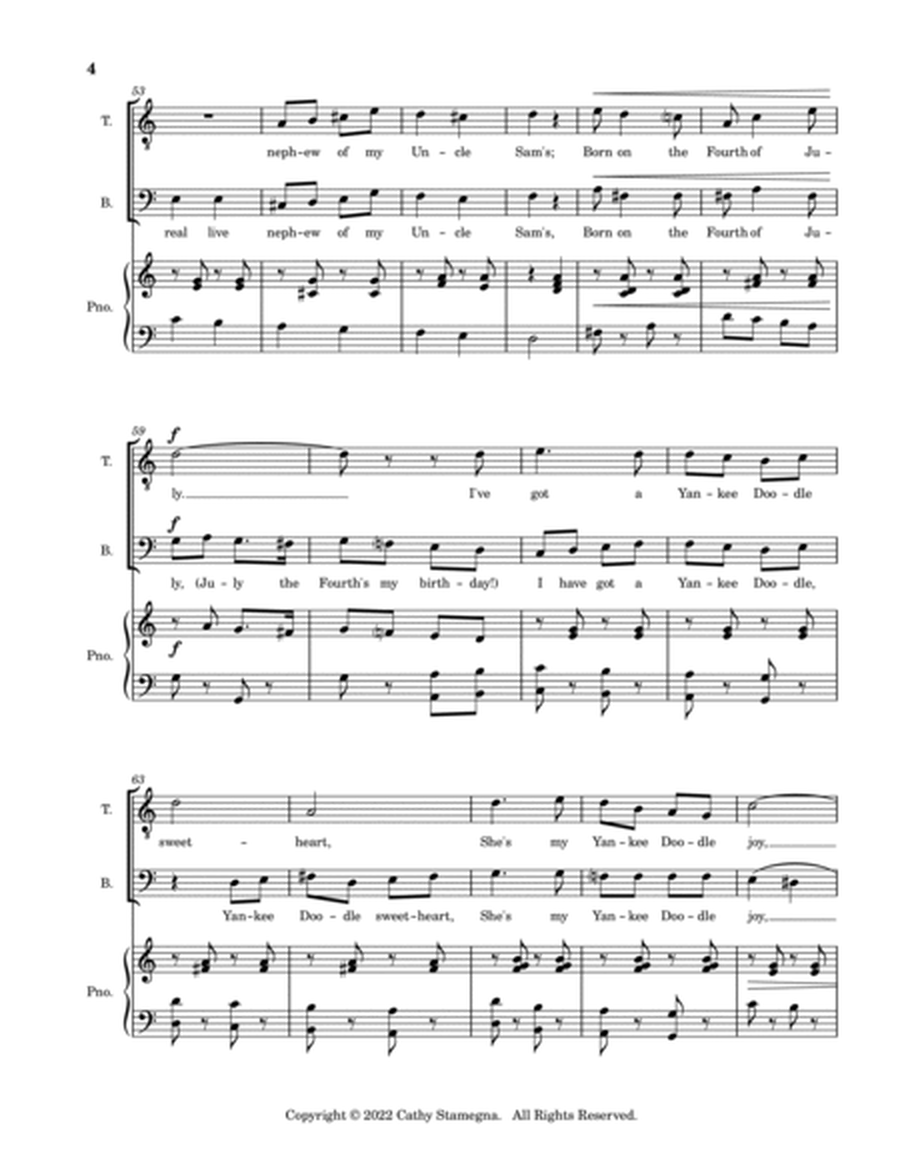 George M. Cohan Patriotic Medley (2-Part Men’s Chorus, Piano Accompaniment) image number null