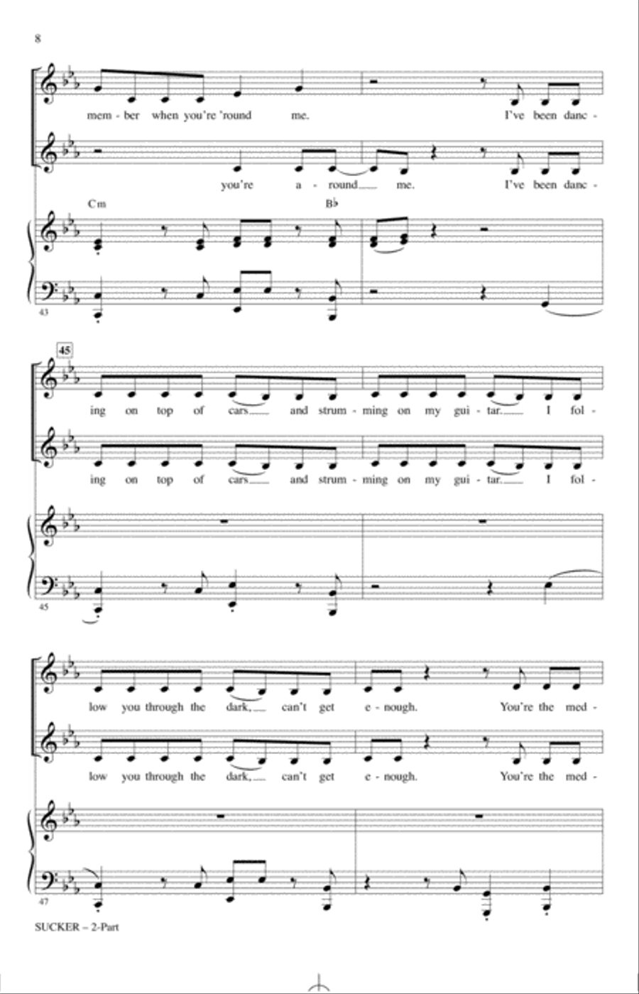Sucker (arr. Mark Brymer) 2-Part scores gallery preview page 7