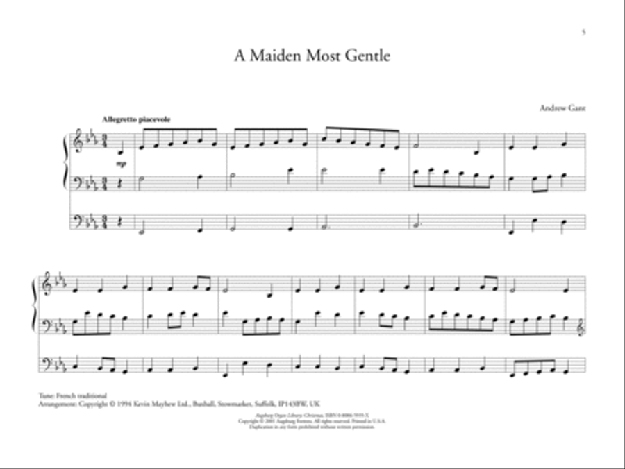 Augsburg Organ Library: Christmas Organ scores gallery preview page 2
