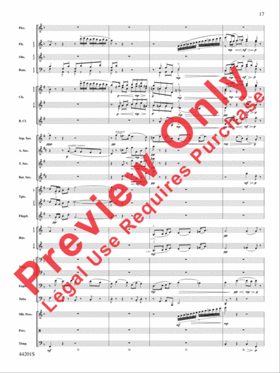 Handel in the Strand Concert Band scores gallery preview page 18