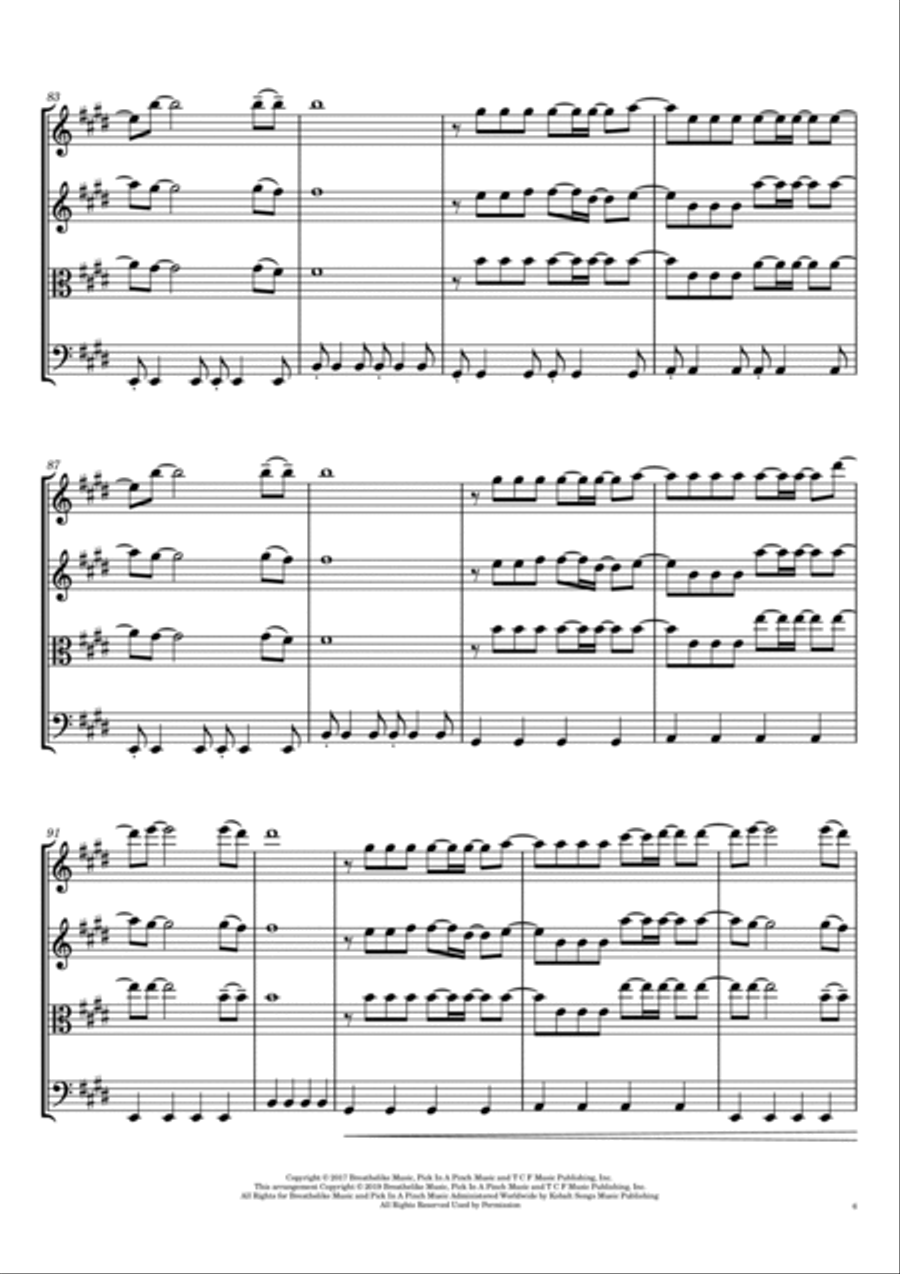 From Now On String Quartet scores gallery preview page 6