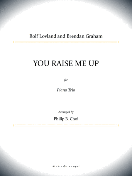You Raise Me Up for Piano Trio image number null
