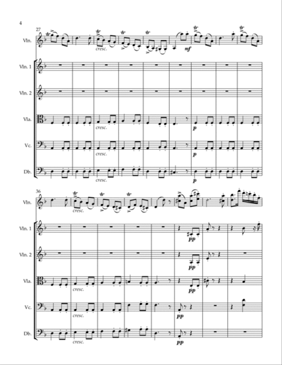 Capriccio de Concert String Orchestra scores gallery preview page 4