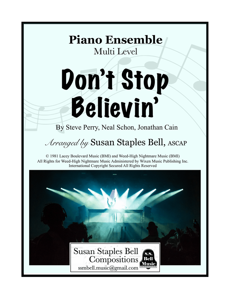 Don't Stop Believin' Piano Method scores gallery preview page 1