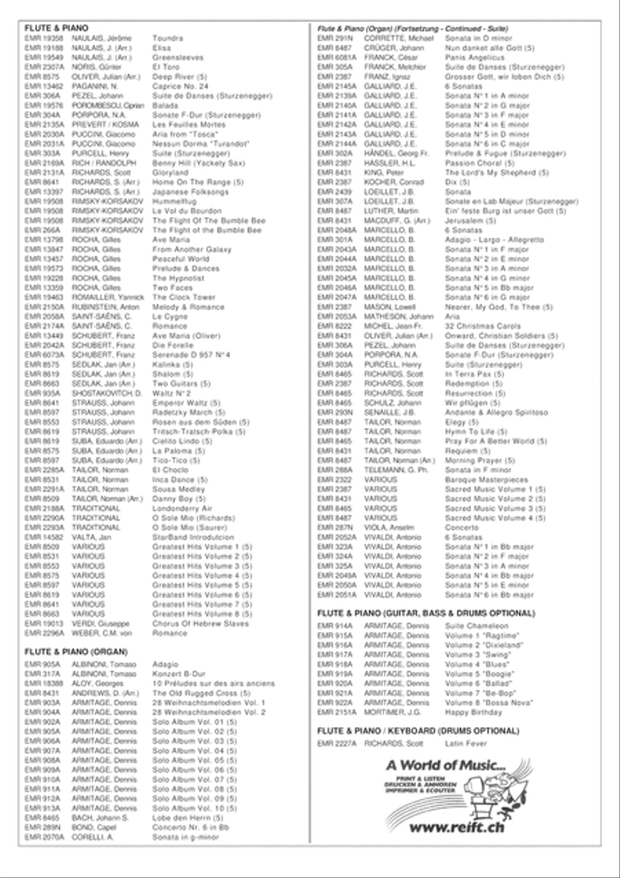 Ave Maria Flute Solo scores gallery preview page 6