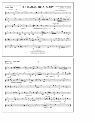 Bohemian Rhapsody - Tenor Sax