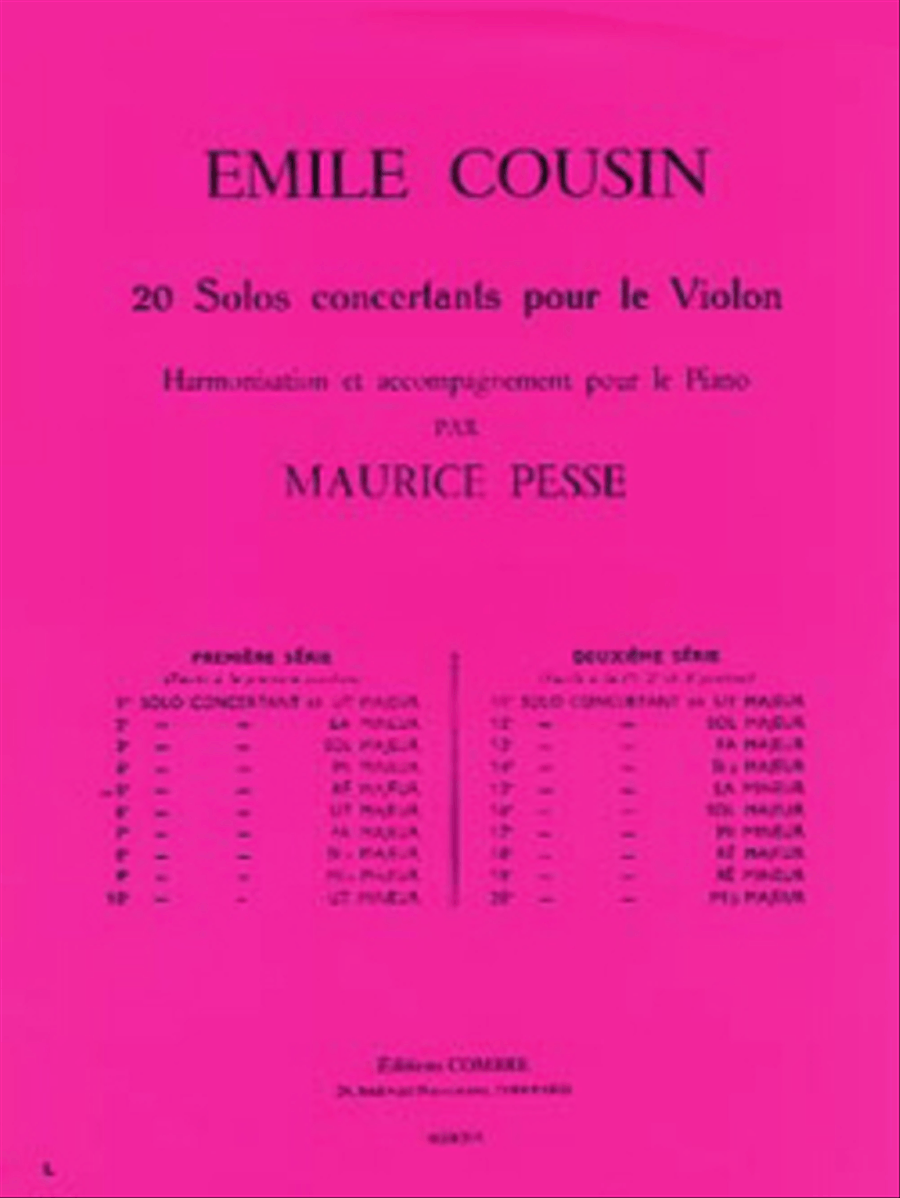 Solo concertant No. 5 en Re maj. Violin Solo scores gallery preview page 1