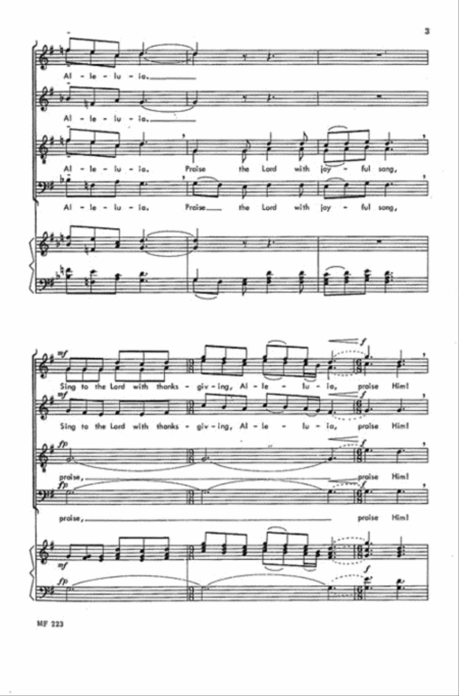 All that Hath Life & Breath, Praise Ye the Lord! 4-Part scores gallery preview page 3