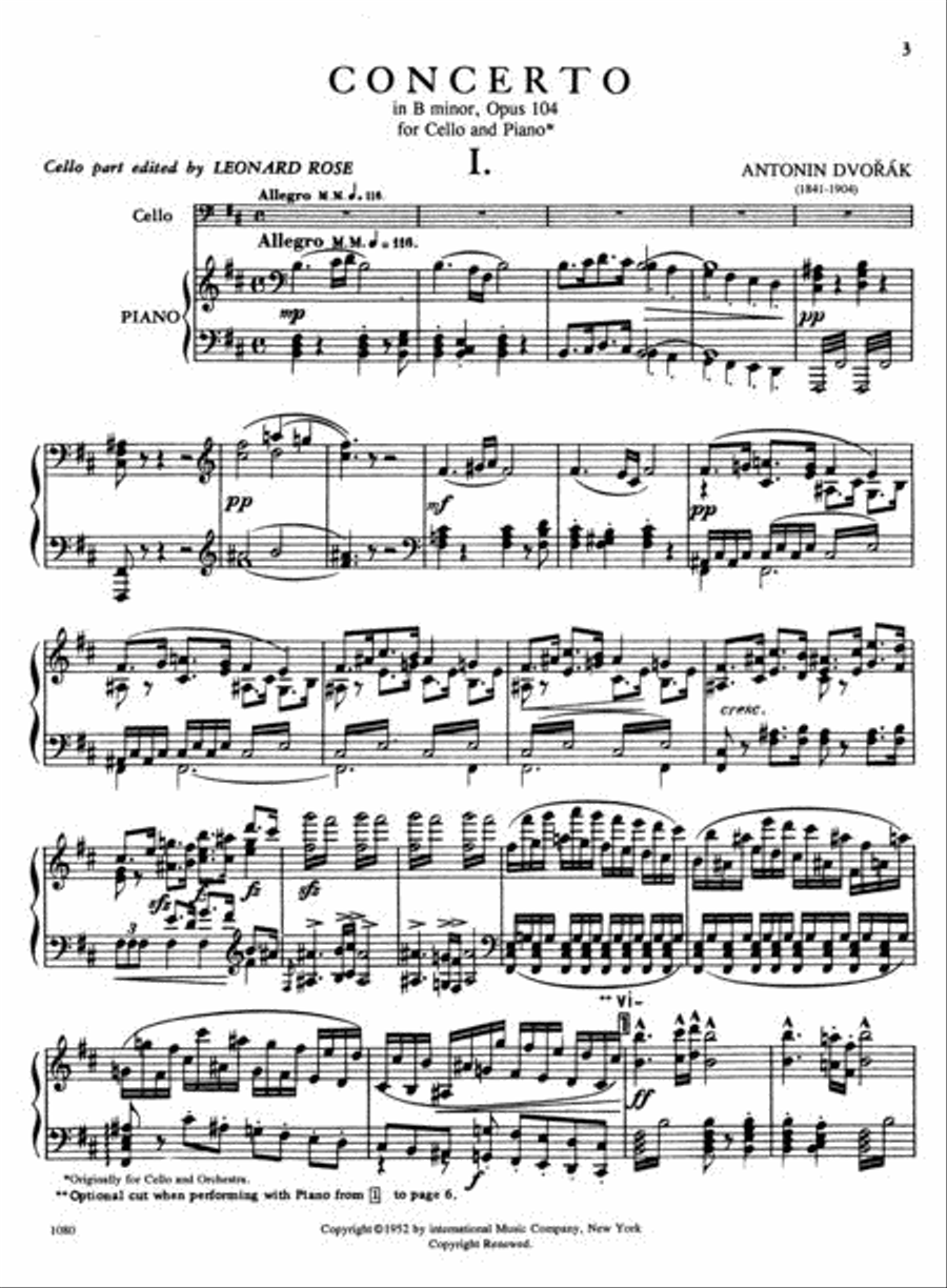 Concerto In B Minor, Opus 104 Piano Accompaniment scores gallery preview page 2