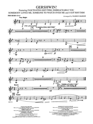 Gershwin! (Medley): 3rd F Horn