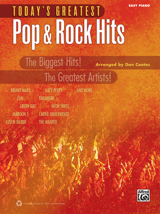 Book cover for Today's Greatest Pop & Rock Hits