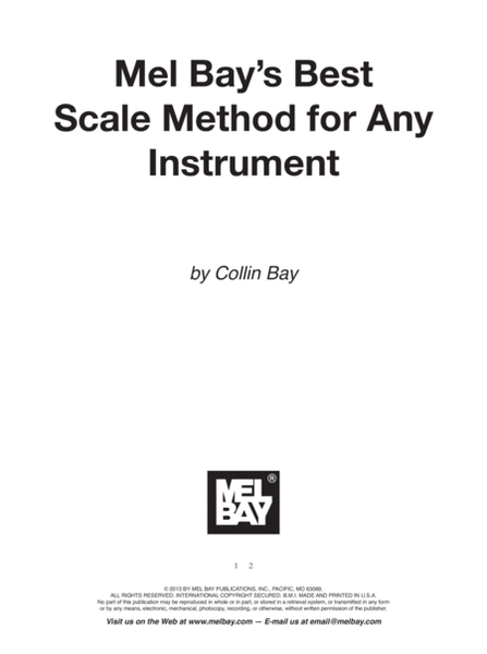Mel Bay's Best Scale Method for Any Instrument