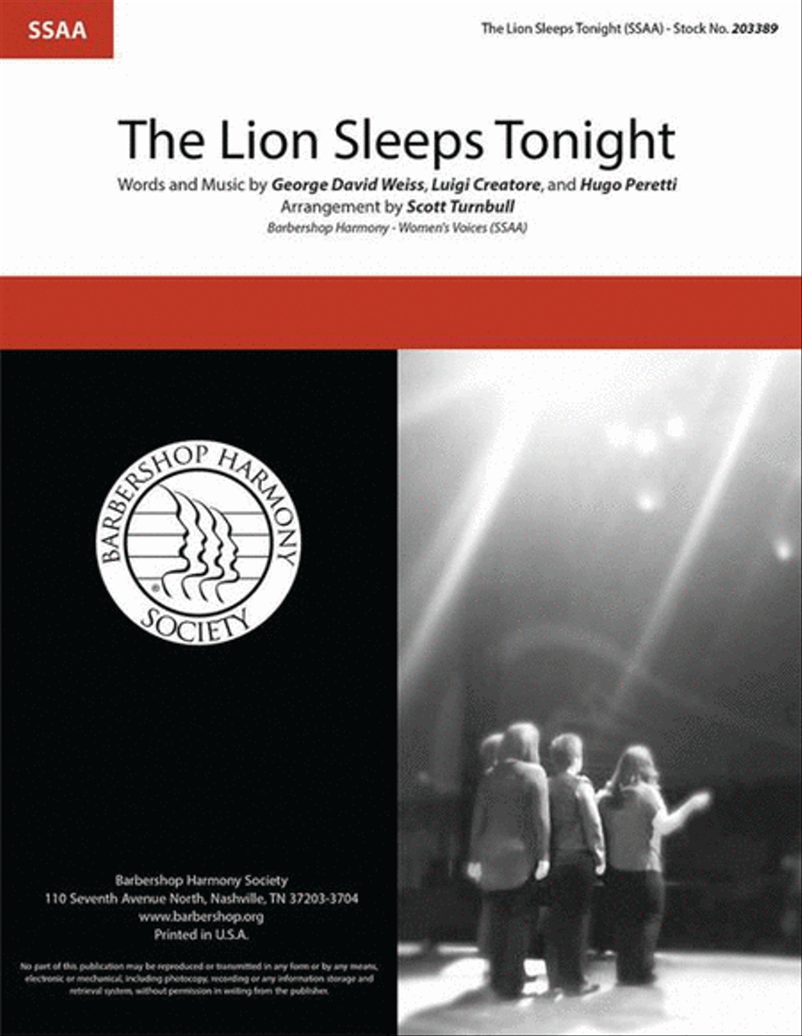 The Lion Sleeps Tonight SSAA scores gallery preview page 2