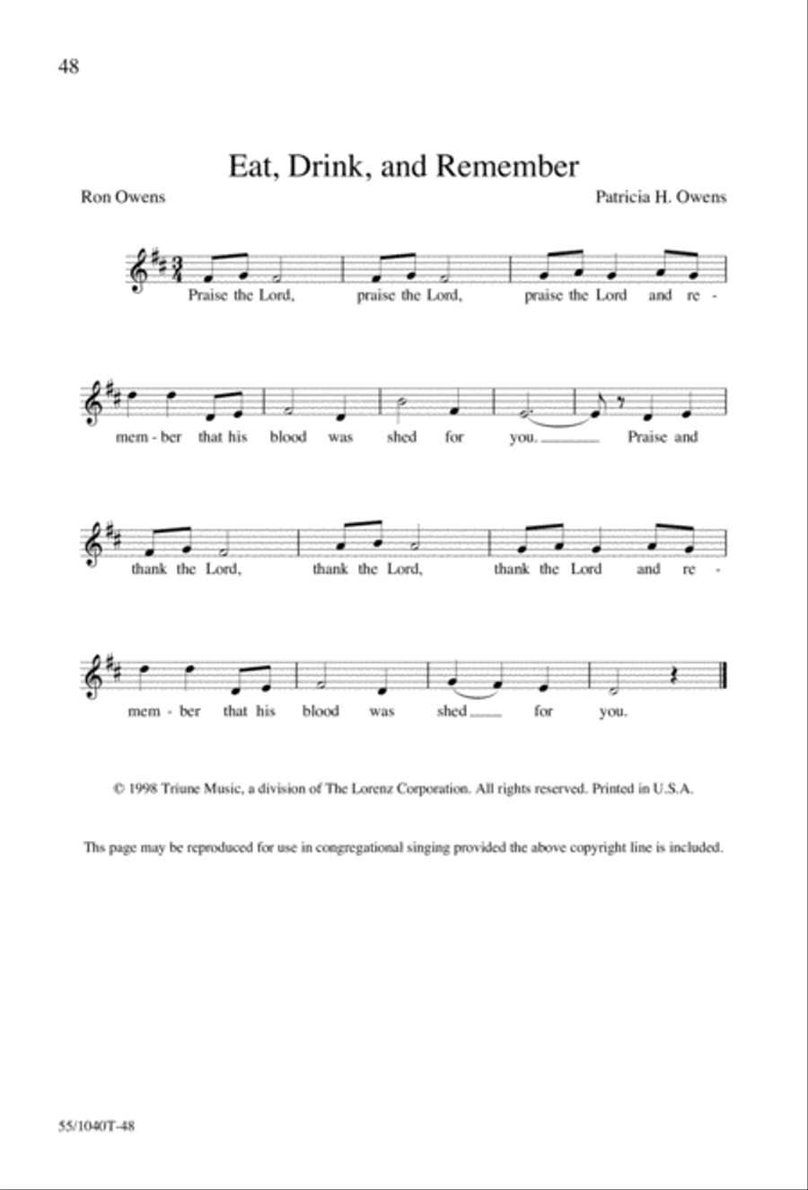 Arise, Rejoice! 3-Part scores gallery preview page 50