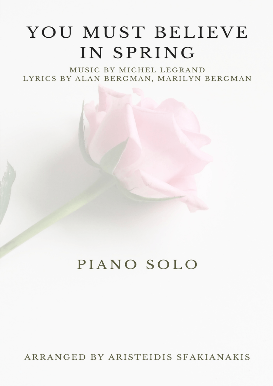 You Must Believe In Spring Piano Solo scores gallery preview page 1