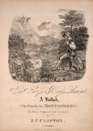 Book cover for The Swiss Boy's Lament. A Ballad