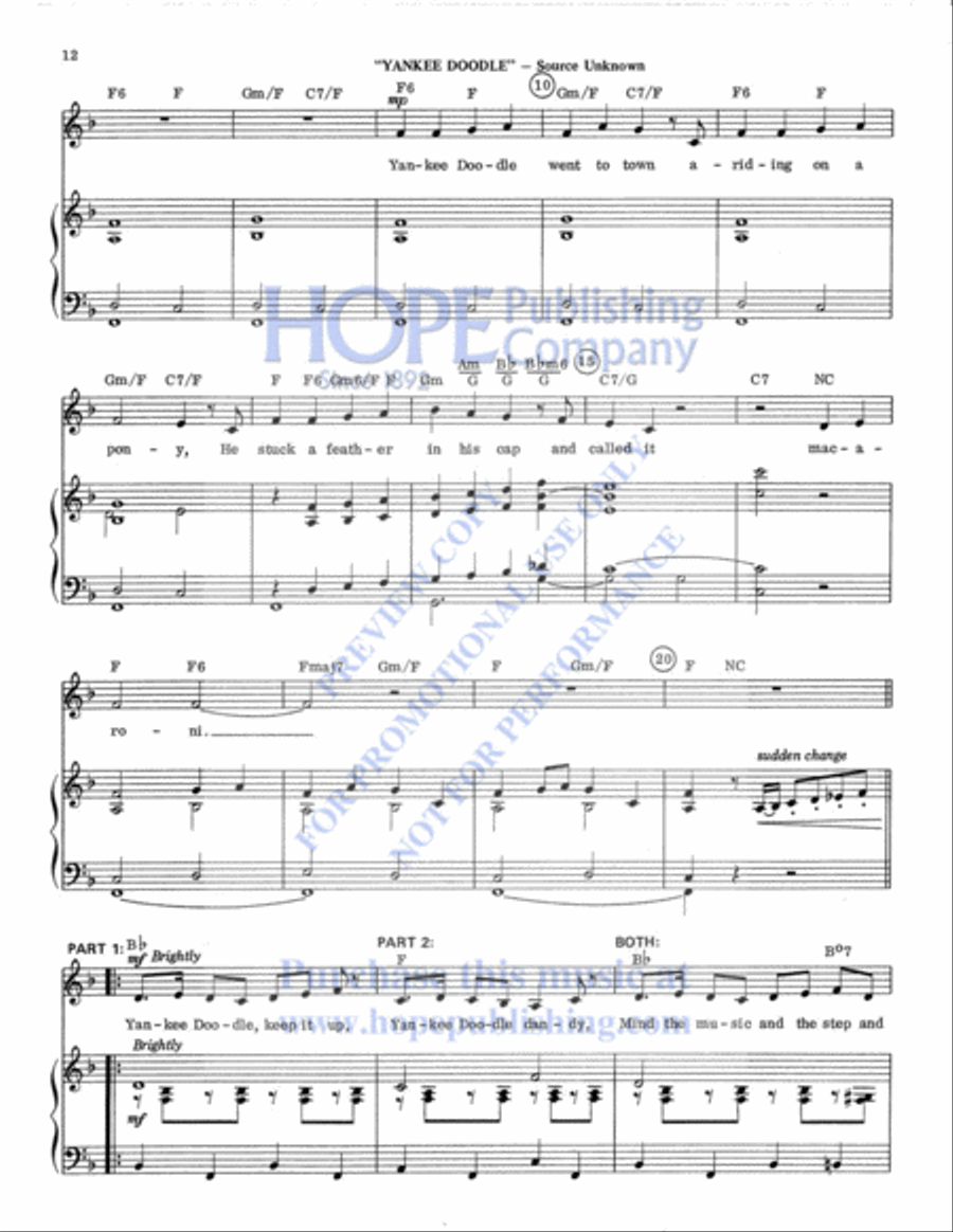 My Country My Country Unison Choir scores gallery preview page 13