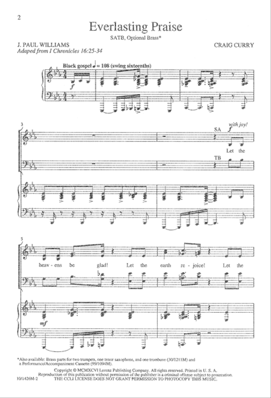 Everlasting Praise Divisi scores gallery preview page 2