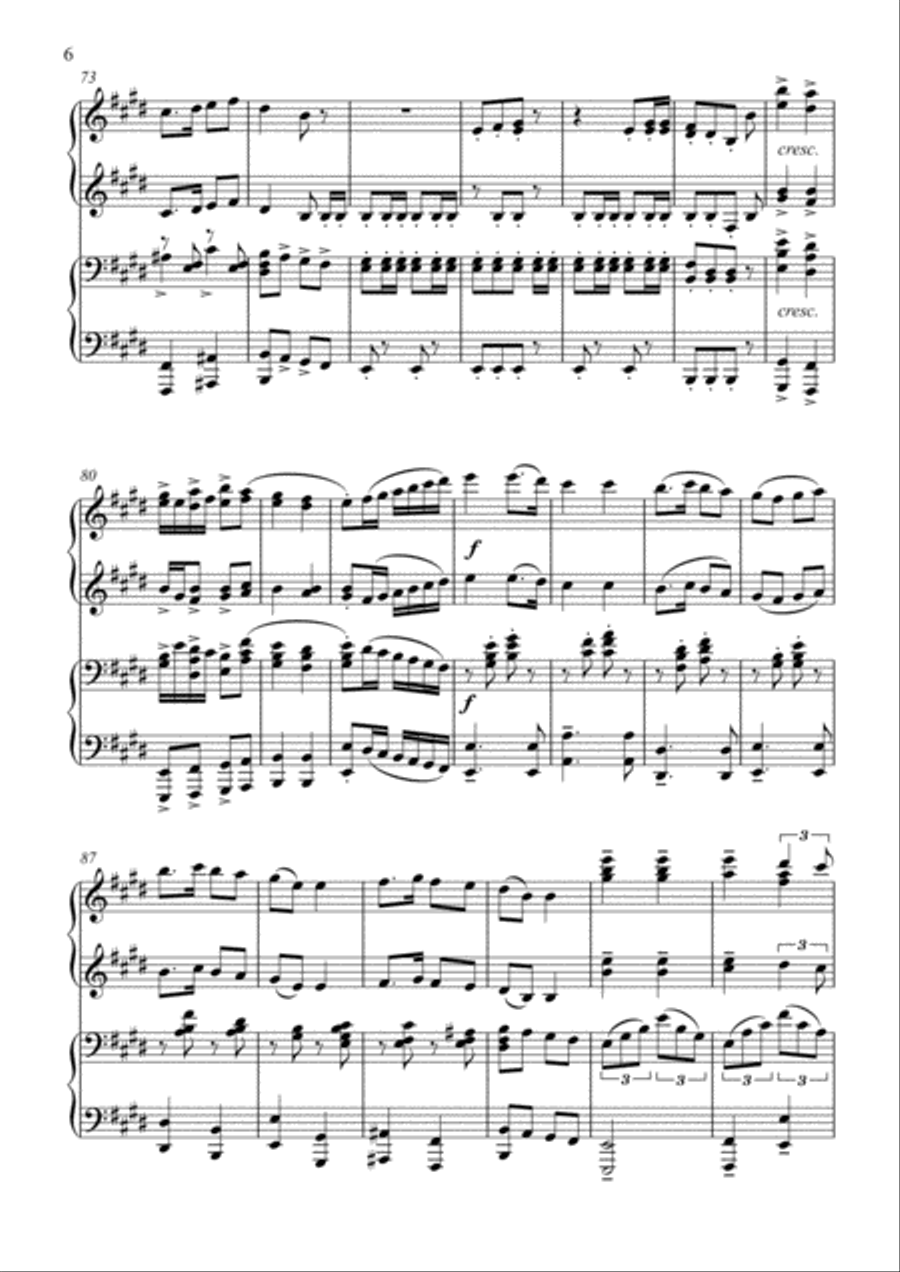 The Lone Ar-ranger! (Piano Duet - Four Hands) Piano Duet scores gallery preview page 6