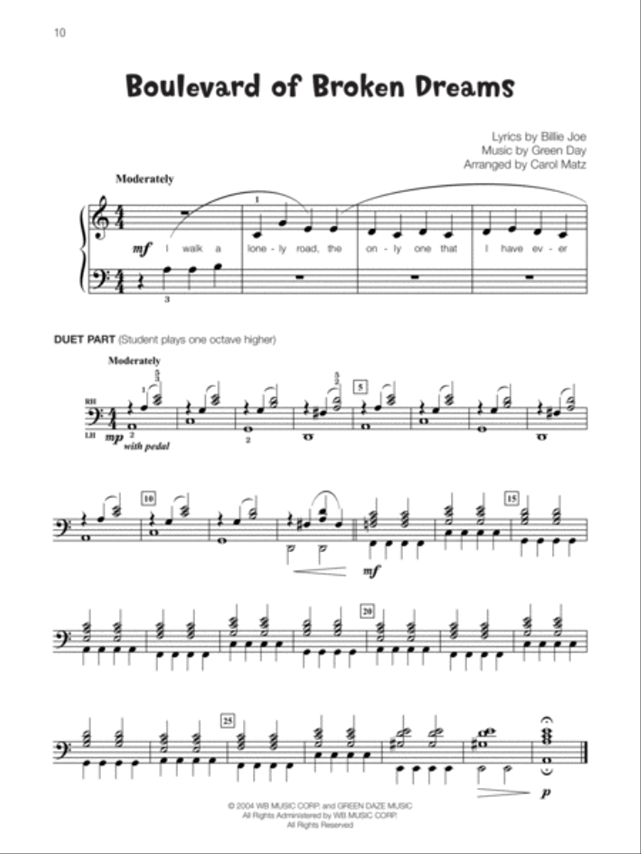 Famous & Fun Rock, Book 2 Piano Method scores gallery preview page 3
