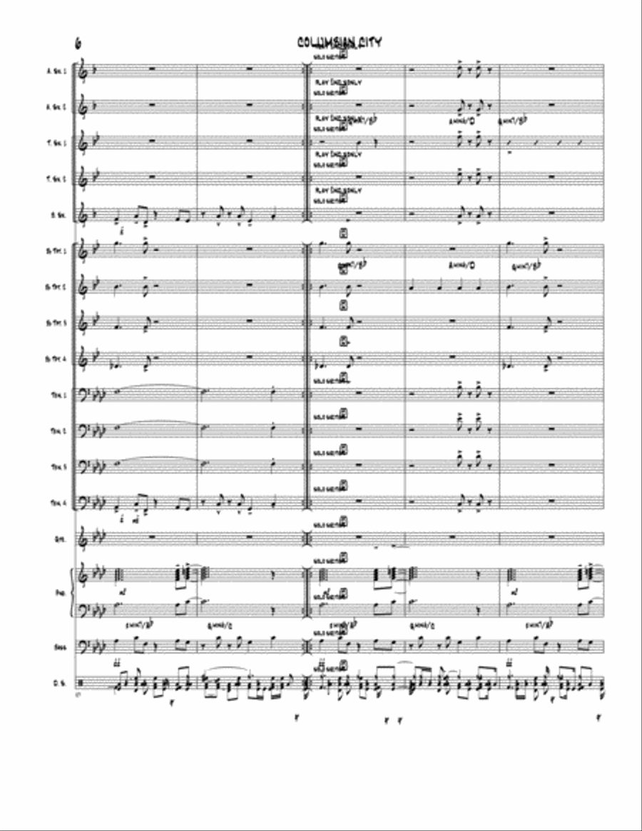 Columbian City Jazz Ensemble scores gallery preview page 6