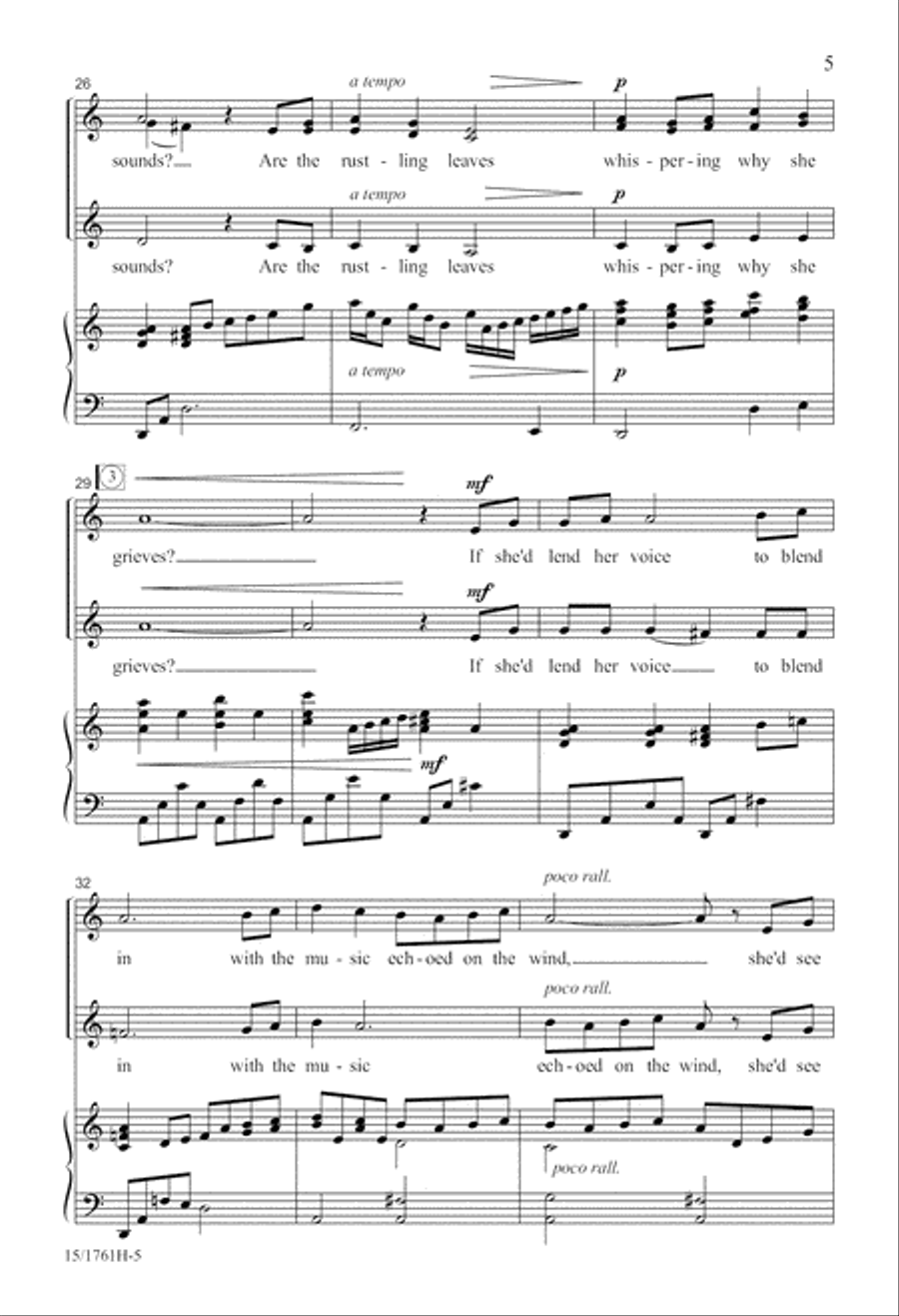 Why Does the Willow Weep? SSA scores gallery preview page 5