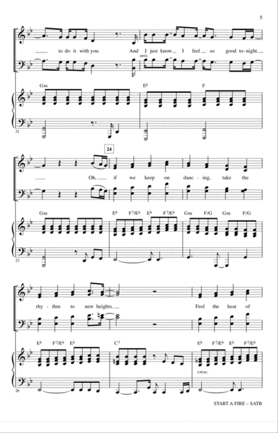 Start A Fire 4-Part scores gallery preview page 4