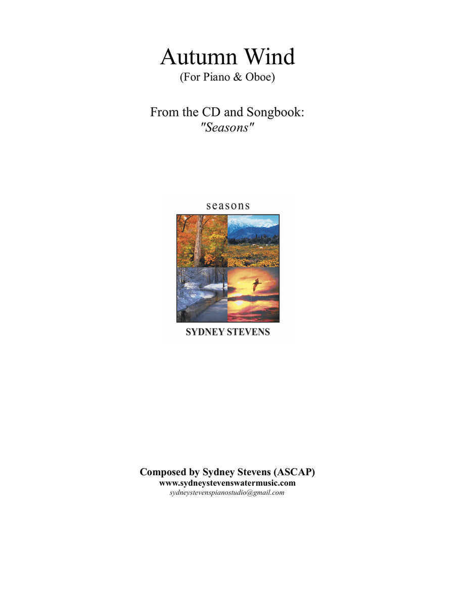 Autumn Wind Woodwind Duet scores gallery preview page 1