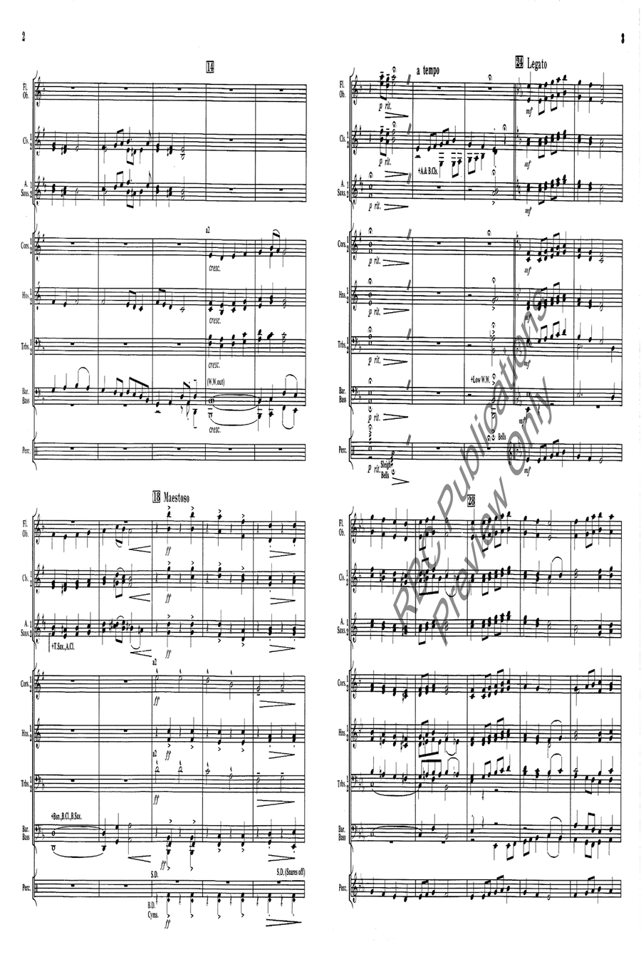 Fantasy On A Christmas Hymn Tune Concert Band scores gallery preview page 5