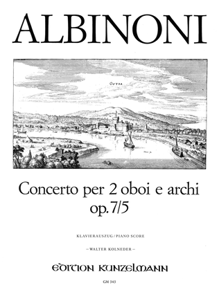 Book cover for Concerto for 2 oboes Op. 7/5