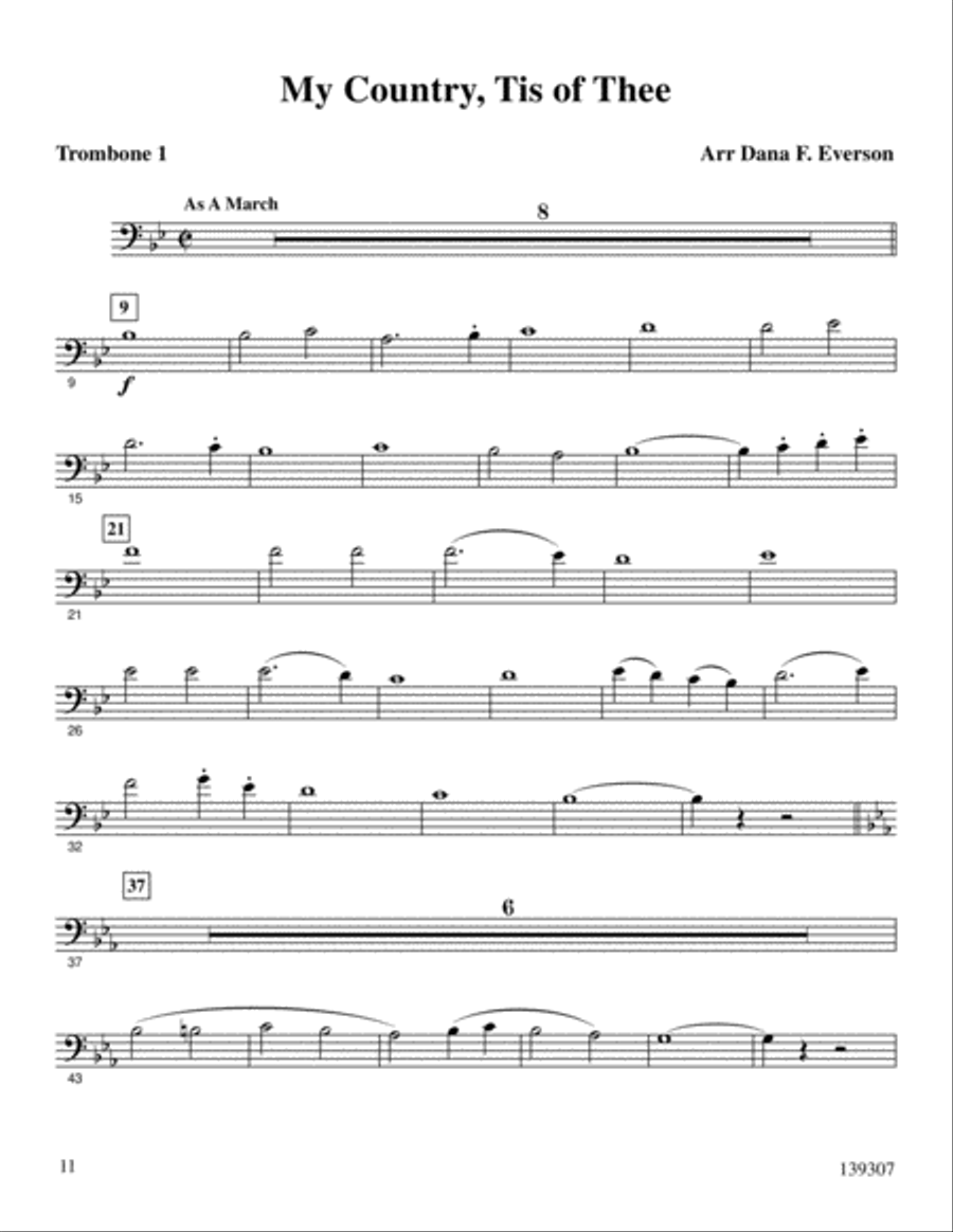 My County Tis Of Thee My County Tis Of Thee Brass Trio scores gallery preview page 12