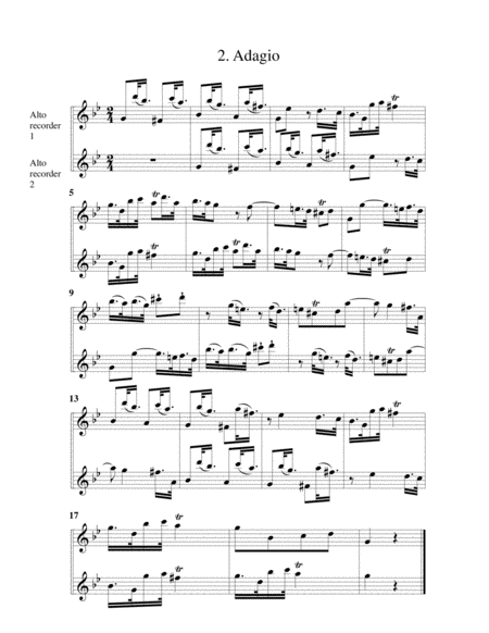 6 sonatas in canon, TWV 40: 118-123, Op.5 (arrangements for 2 Alto recorders)