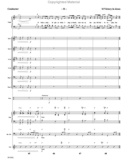 O Victory in Jesus - Instrumental Ensemble Score and Parts image number null